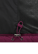 Women's Short Sleeve Grid Down Jacket - Magenta
