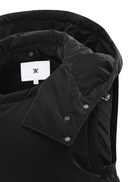 Women's Hooded Utility Padded Vest - Black