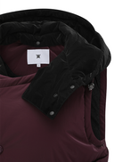 Women's Hooded Utility Padded Vest - Magenta