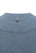 Men's Cashmere Round Sweater - Light Blue