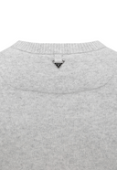 Men's Cashmere Round Sweater - Melange Grey