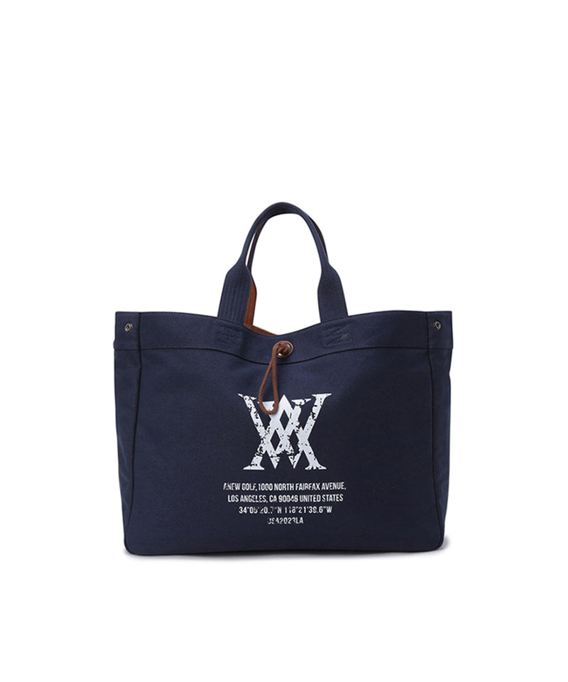 ☆ANEW GOLF☆ UNI SQUARE TOTE BAG Vintage Square Tote Bag - Navy – Anew Golf USA