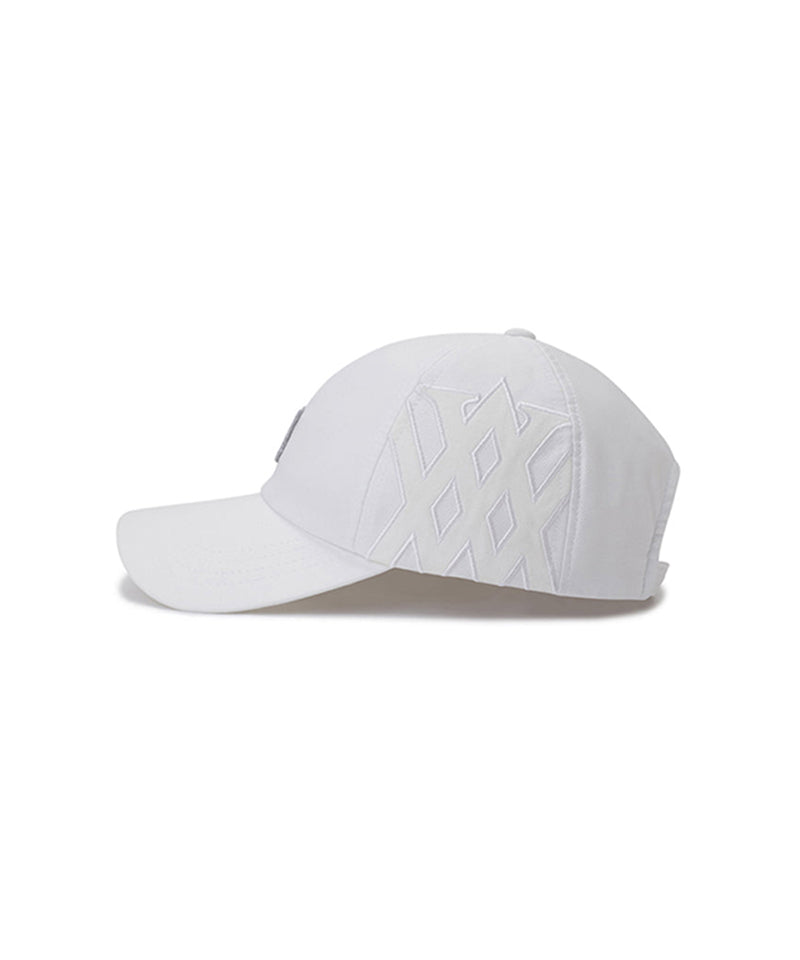 Point Logo Ball Cap - White