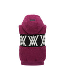 Women's Boucle Logo Hooded Sweater Vest - Wine