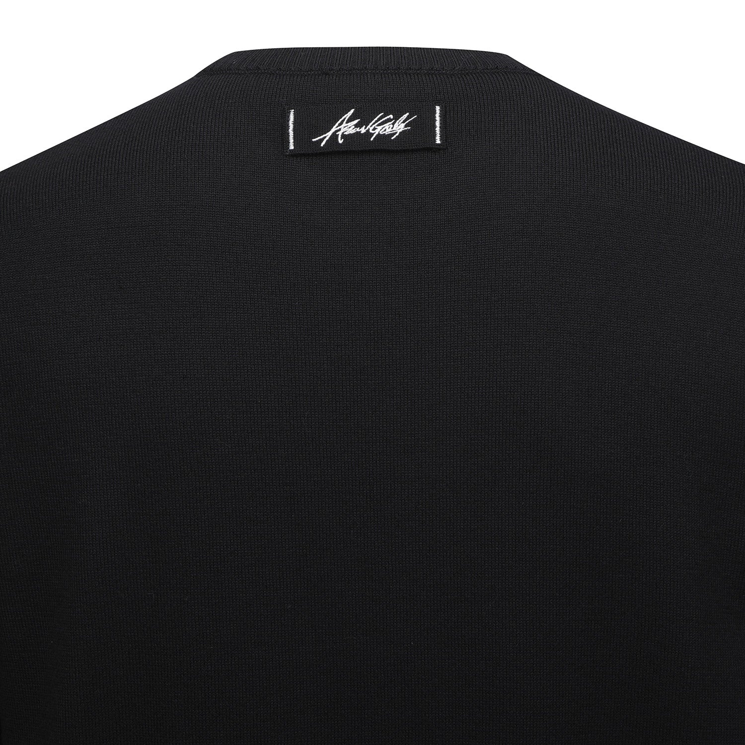 ANEW Golf Men's Logo Pattern Wind Block Pullover - Black