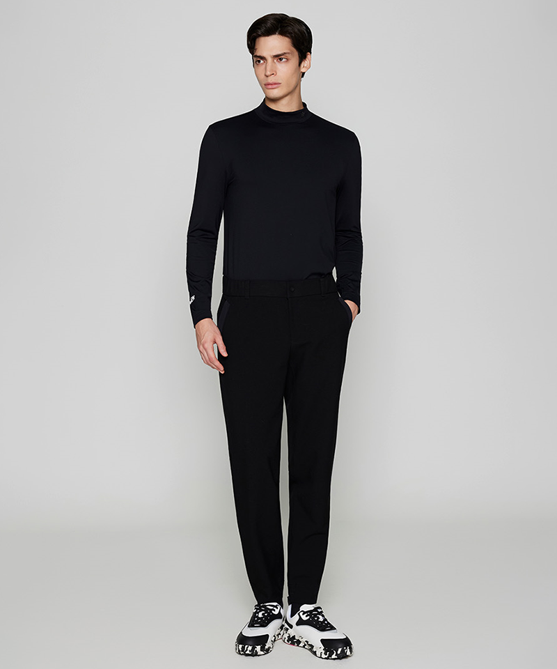 Men's FA Essential High Neck Baselayer - Black