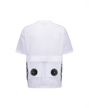 ANEW GOLF Men's SM Air Fan Short Sleeve Anorak Jacket - White