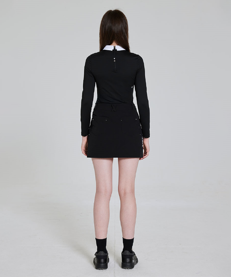 Anew Golf Women's SM Cargo Incision Skirt - Black