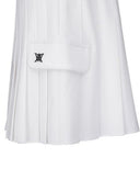 Women's Pleats Half Pants - White