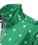 Women's Pattern Rain Jacket - Green
