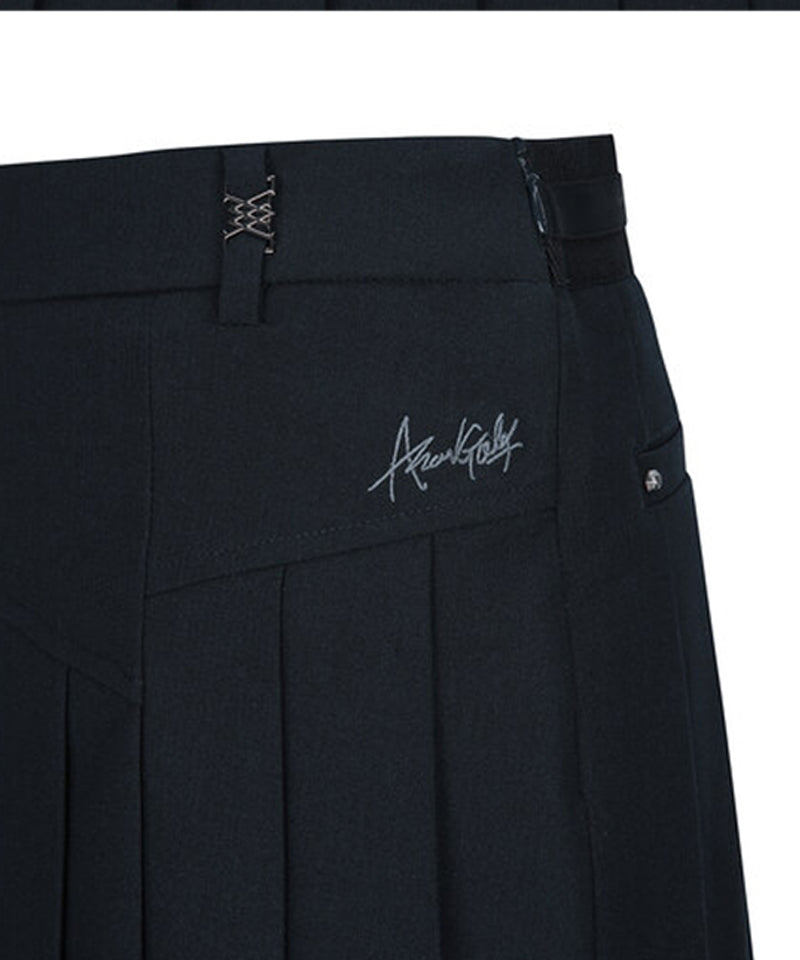 Women's Half Pleats Points SQ - Dark Navy