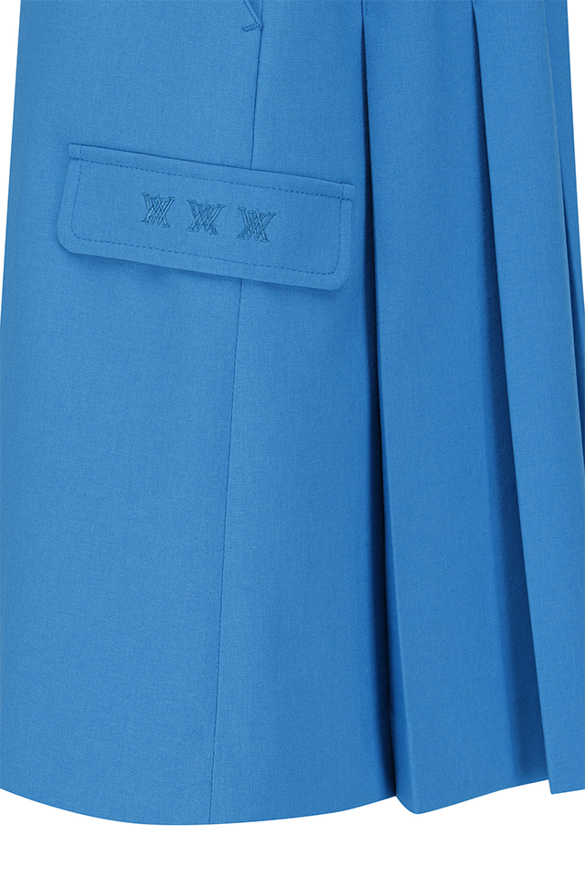 Women's FA Back Pleated Half Pants - Blue