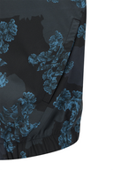 Women's FA Flower Pattern Anorak Jacket - Black