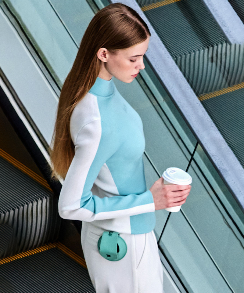 Women's FA Mock Neck Sweater - Mint