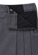 [Signature] Women's Side Pleated SQ - Charcoal Grey