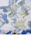 Men's Abstract Pattern Crewneck T-Shirt - White