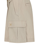 Women's Wide Out Pocket Half Pants - Beige