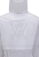 Women's Mid Length Hooded Jacket - White