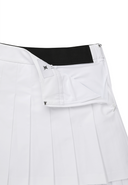 Women's Layered Pleats Skirt - White