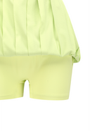 Women's  Pleated Wrap Skirt - Lime