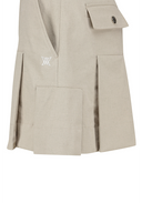 Women's Pleated Skirt - Beige