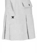 Women's Pleated Skirt - Light Grey