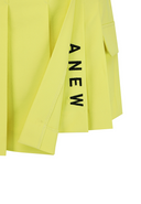 Women's Over Pleated Half Pants - Yellow