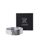 Men's Mosaic Reversible Belt - Off White