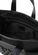 Unisex Two Tone Tote Bag - Black
