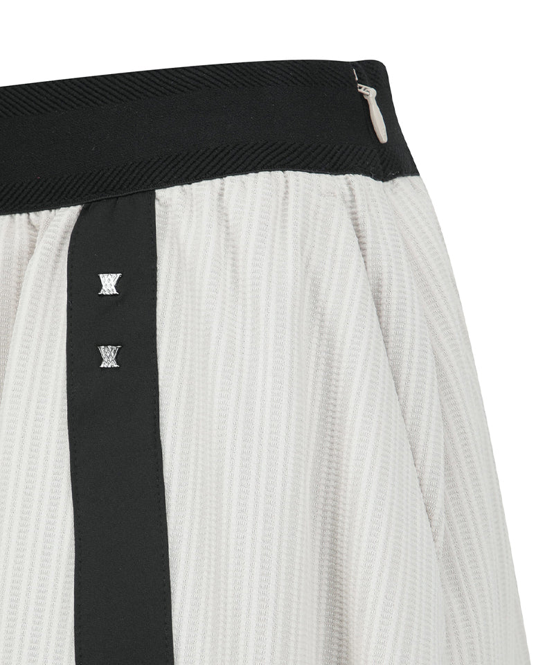 Anew Golf Women's SM Band Flare Skirt - Light Beige
