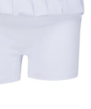 Women's Double Layer Pleats Skirt - White