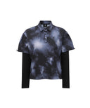 ANEW Golf Women's SP Layered Pattern Long T-Shirt -  Black
