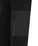 Men's Two Tone Half Zip-Up Pullover - Black