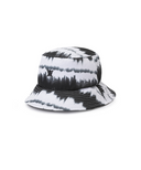 Men's Wave Tie Dye Bucket Hat - Black