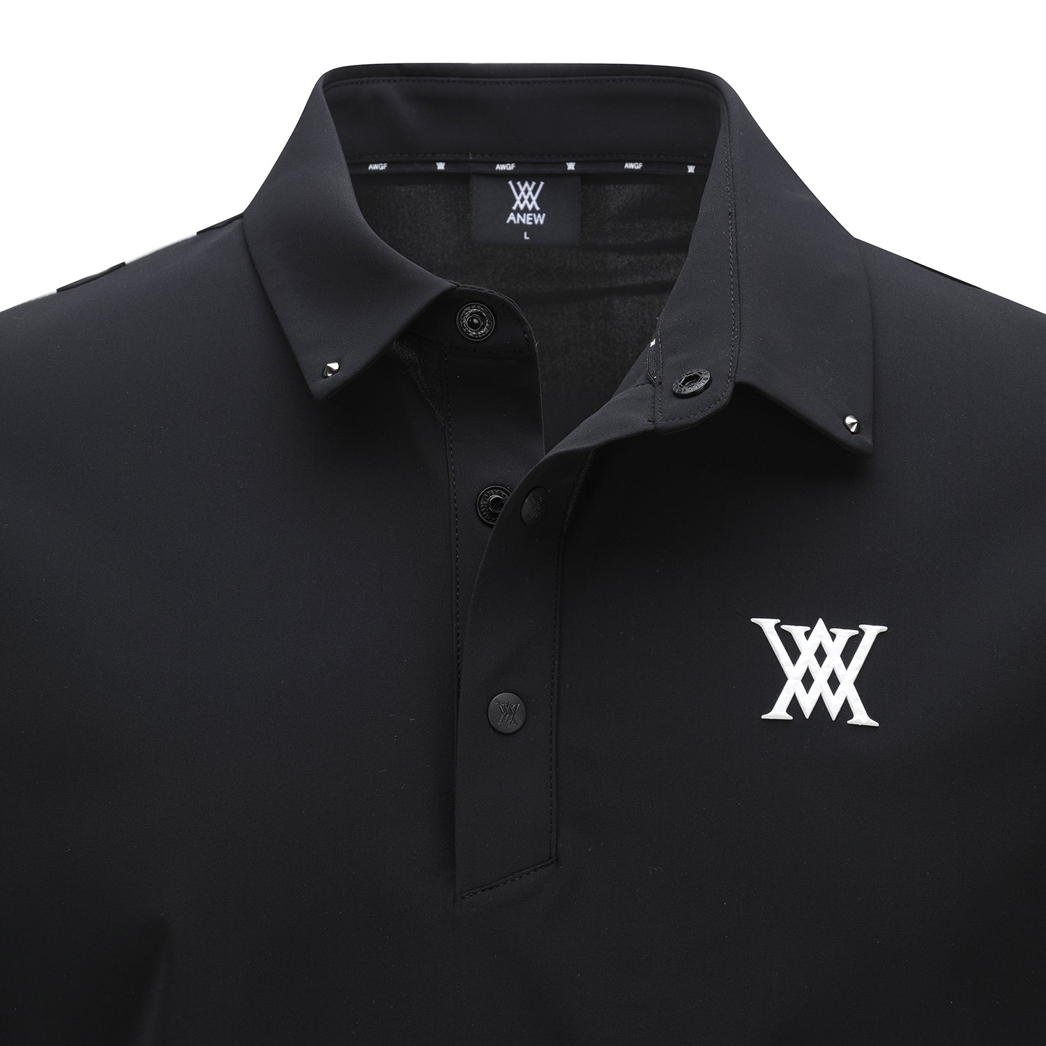 Men's Back Siganture Logo Sleeve Long T-Shirt -  Black