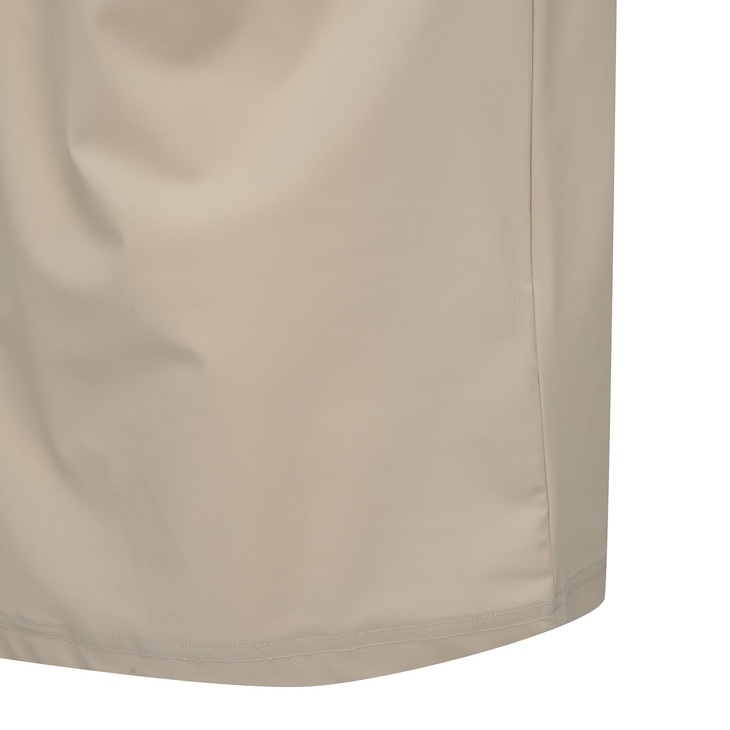 Men's Pocket Point High Neck Shor T-Shirt - Beige