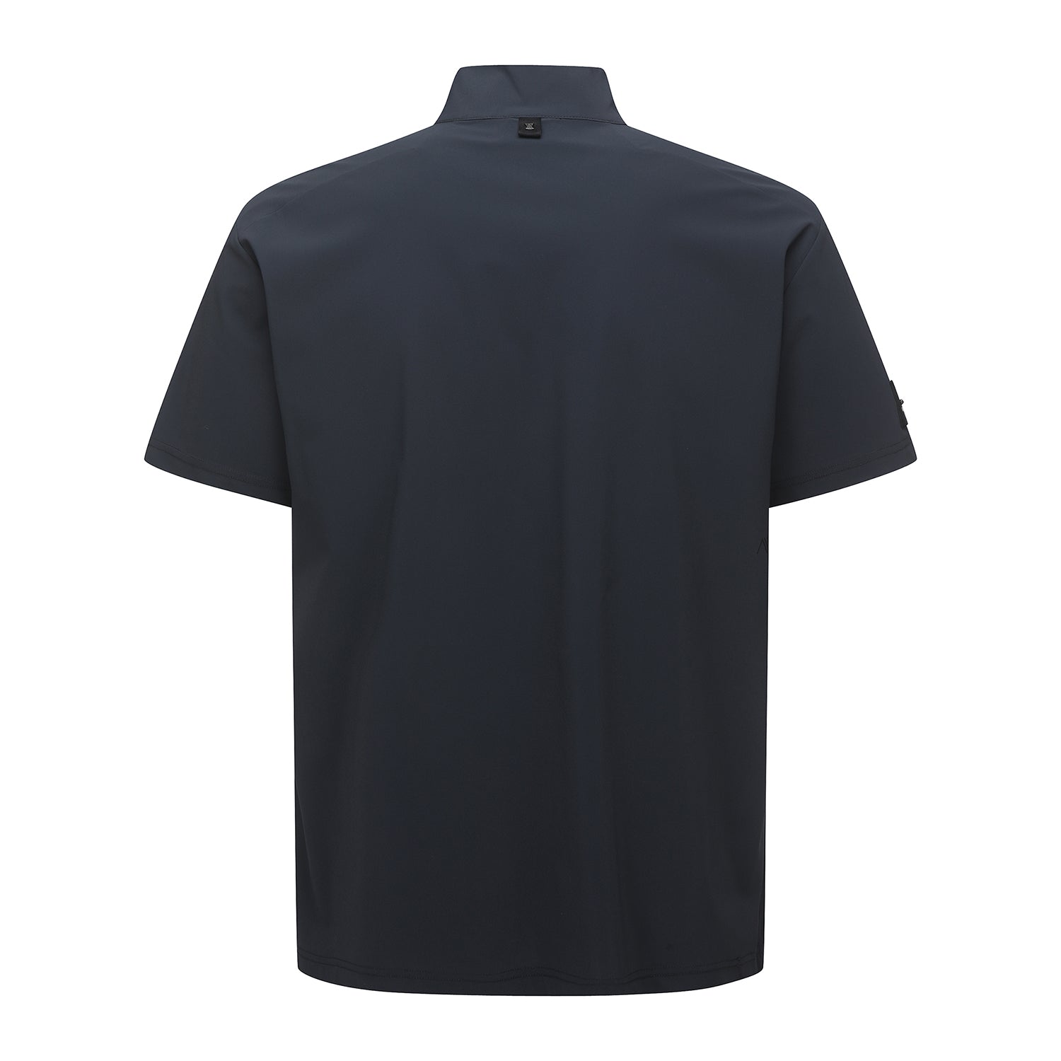 Men's Pocket Point High Neck Shor T-Shirt - Gray