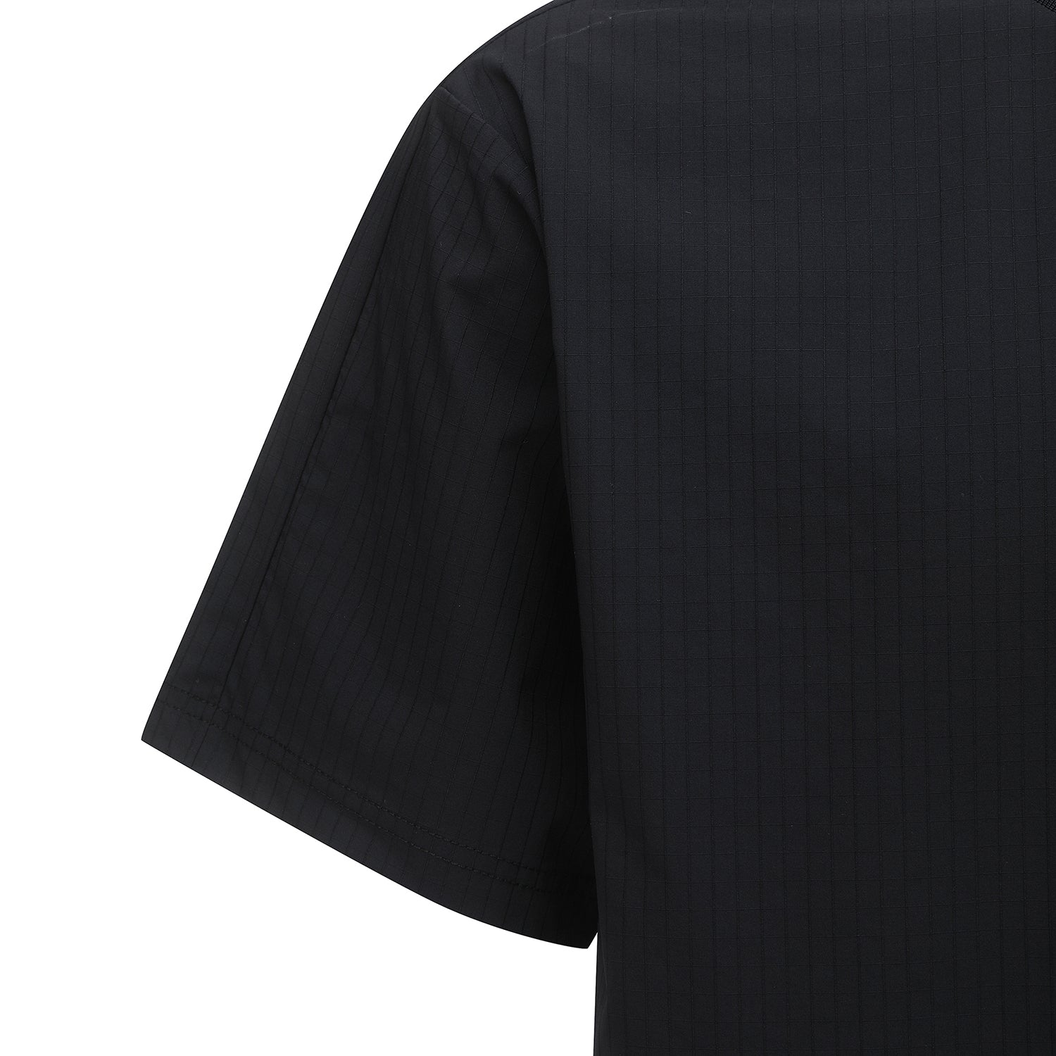 Men's Ribbed Crew Neck Short T-Shirt