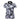 W  Flower Patter Short T-Shirt_ WH