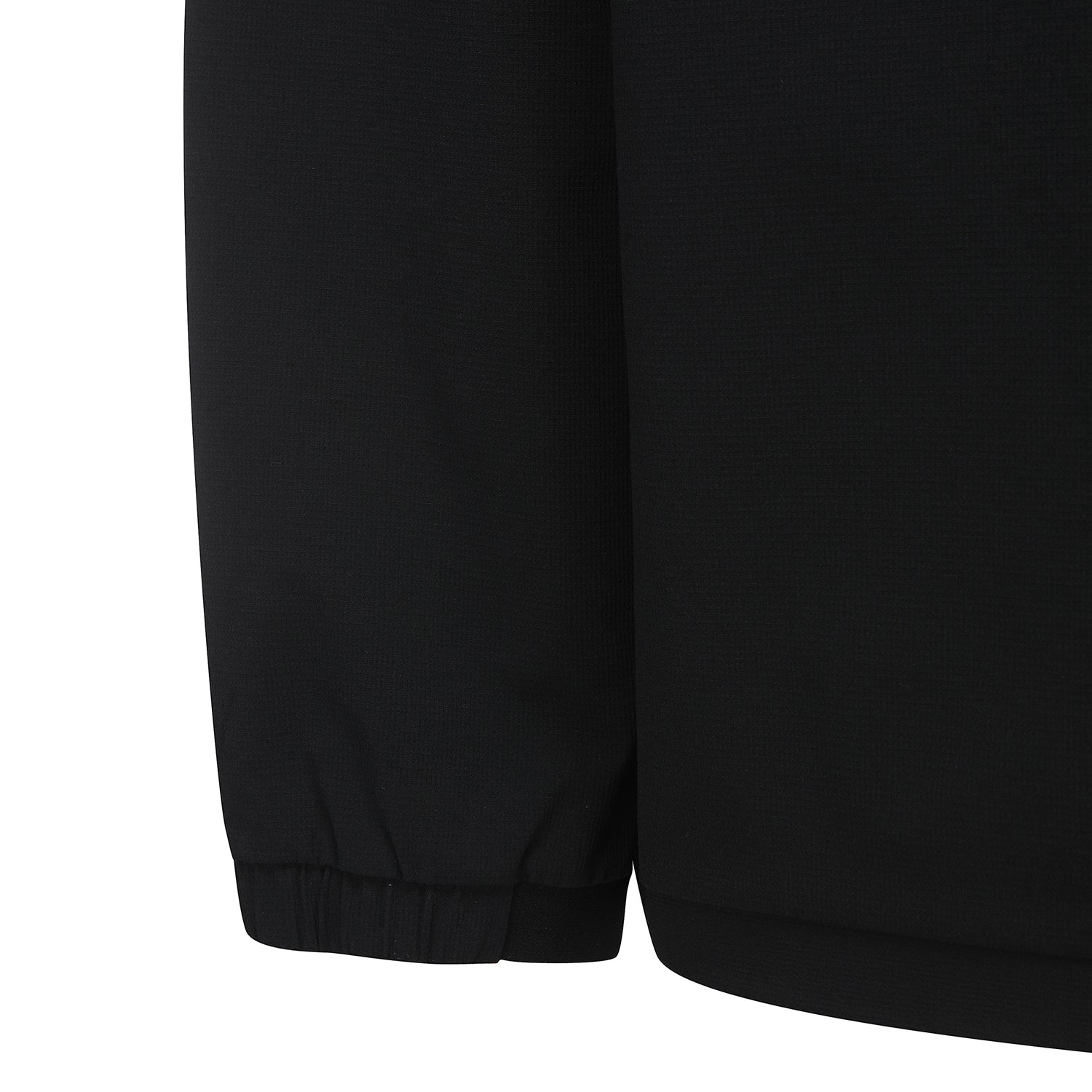 Men's Ribbed Woven Long T-Shirt - Black
