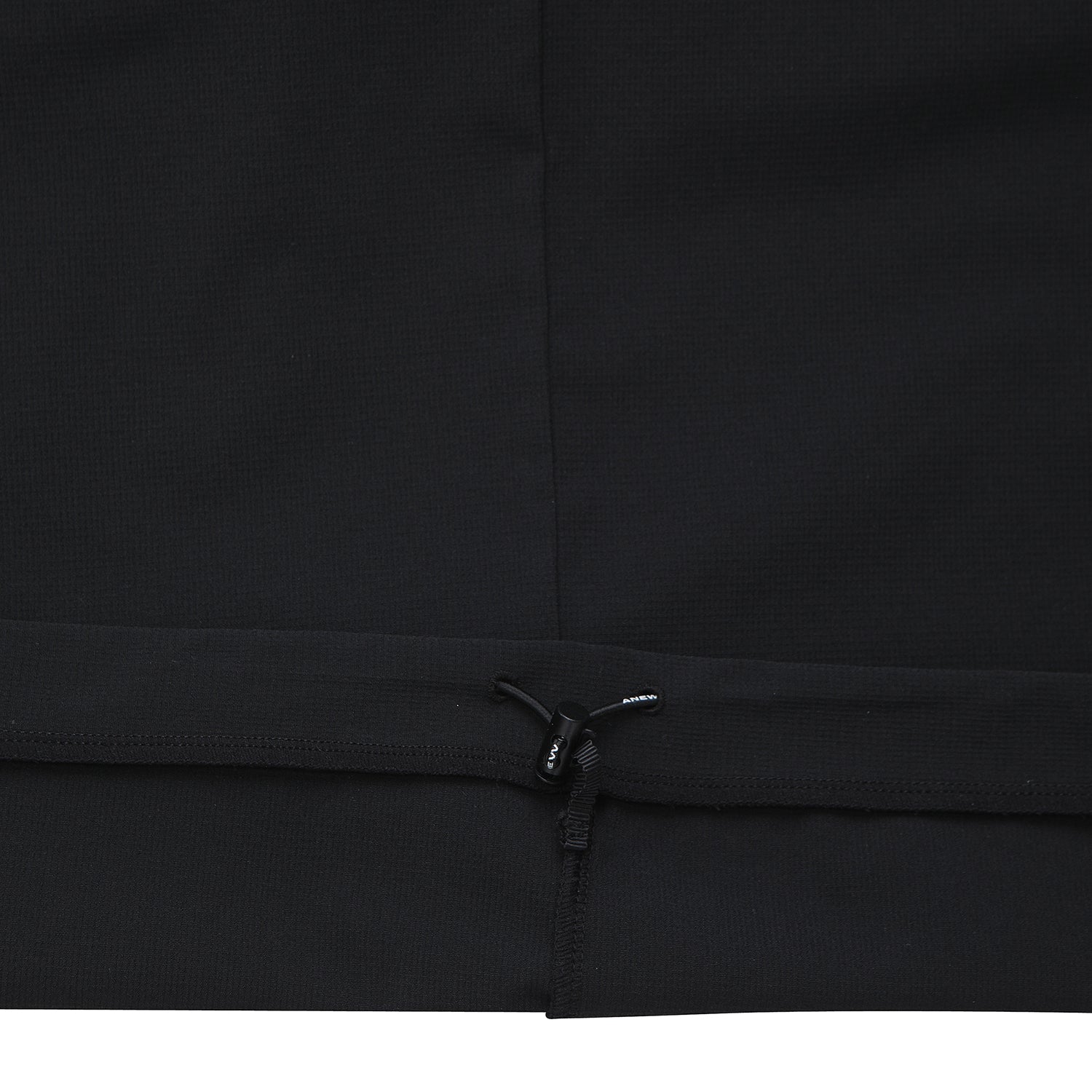 Men's Ribbed Woven Long T-Shirt - Black