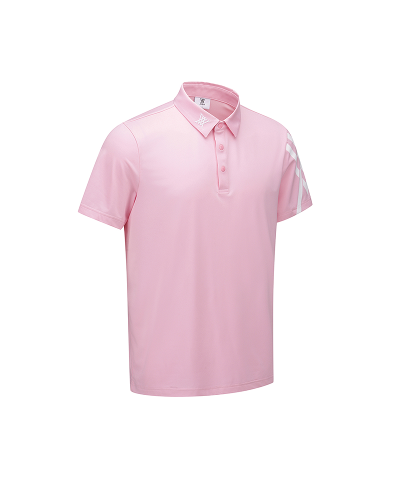 GG Men's Sleeve Print Short Sleeve T-Shirt - L/Pink