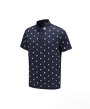 GG Men's Monogram Short Sleeve T-Shirt - Navy
