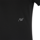 Women's SM Collared Short T-Shirt - Black