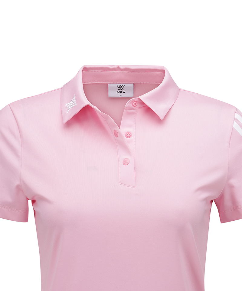 Women's Sleeve Print Short Sleeve T-Shirt - Pink