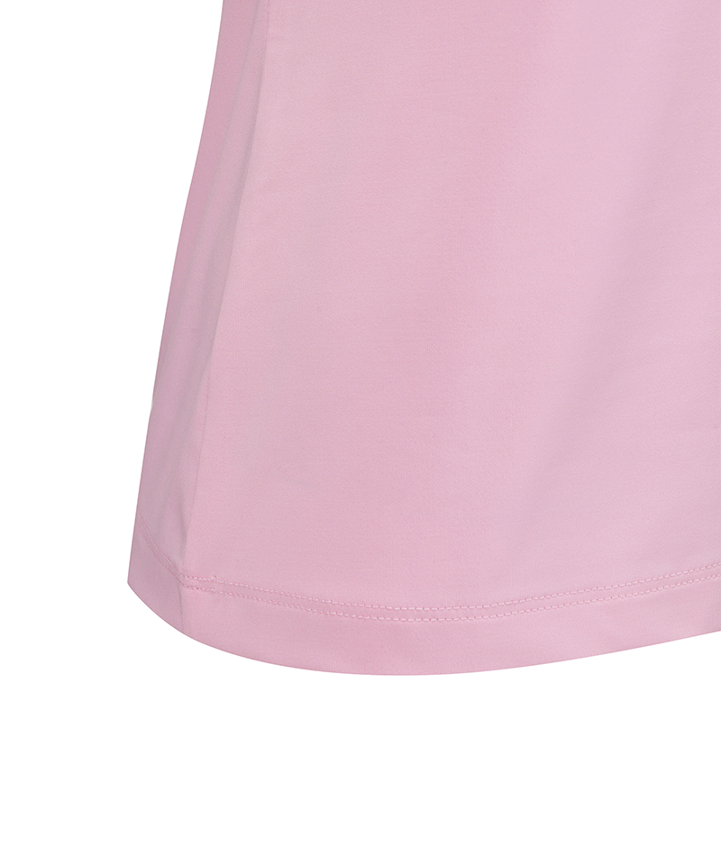 Women's Sleeve Print Short Sleeve T-Shirt - Pink