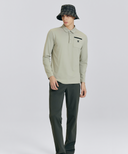 Men's Stud Pocket T-Shirt - Khaki Beige