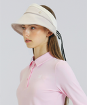 Women's Layered Wide Visor - Beige