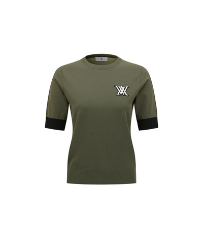 Women's Transition Short Sleeve Sweater - Khaki