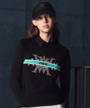 Women's Logo Round Neck Knit Vest - Black